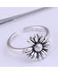 Fashion Silver Daisy Alloy Open Ring