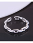 Fashion Silver Chain Alloy Open Ring