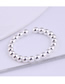 Fashion Silver Round Bead Alloy Open Ring