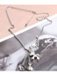 Fashion Silver Immediately Rich Tassel Stainless Steel Long Necklace