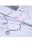 Fashion Silver Ancient Coin Portrait Round Long Necklace