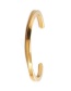 Fashion Two-piece Solid Color Stainless Steel Adjustable C-shaped Twisted Twist Open Bracelet