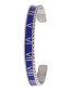 Fashion White Roman Alphabet Rigid Color Suit Stainless Steel Roman Letter Twist Open Bracelet Set