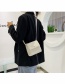 Fashion Black Flap Solid Color Single Shoulder Messenger Bag