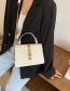 Fashion Pu Chain Belt Buckle Flap One Shoulder Messenger Bag