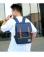 Fashion Gray Belt Buckle Stitching Large Capacity Mens Backpack Suit