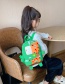 Fashion Giraffe Green Giraffe And Zebra Stitching Print Kids Backpack