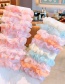 Fashion Candy Color Series [10 Pieces] Mesh Check Color Childrens Large Intestine Loop Hair Rope