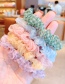 Fashion Candy Color Series [10 Pieces] Mesh Check Color Childrens Large Intestine Loop Hair Rope