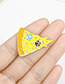 Fashion Pizza Pizza Dripping Alloy Brooch