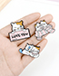 Fashion Pink Cat Love Cat Dripping Oil Hit Color Alloy Brooch