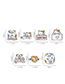 Fashion Couple Cat Cat Dripping Oil Hit Color Alloy Brooch