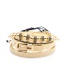 Fashion Wheel Rose Gold Colorful Stainless Steel Roman Letter Adjustable Bracelet Set