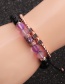 Fashion Rose Gold Colorful Suit Moonlight Bright Stone Micro-inlaid Zircon Cube Cylindrical Water Drop Bracelet Set