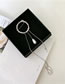 Fashion Silver Color Long Pearl Brooch With Tassel Chain