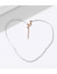 Fashion White White Turquoise Rice Beads Beaded Necklace