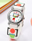 Fashion White 6d Embossed Basketball Sports Childrens Watch