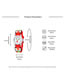 Fashion Red 4d Embossed Basketball Sports Childrens Watch