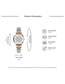 Fashion Golden Quartz Watch With Diamond Gypsophila Dial