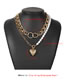 Fashion Golden Love Pearl Stitching Cross Circle Alloy Multilayer Necklace