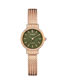 Fashion Green Waterproof Strap Quartz Bracelet Watch With Chain Subdial