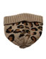Fashion Camel Leopard Jacquard Knitted Beanie