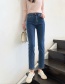 Fashion Black Washed High-rise Stretch Cigarette Jeans