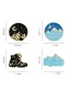 Fashion Shoes Trekking Mountain Adventure Dripping Alloy Round Brooch
