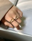 Fashion Golden Pig Nose Alloy Hollow Open Ring