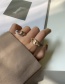 Fashion Golden Pig Nose Alloy Hollow Open Ring