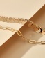 Fashion Golden Thick Chain Tassel Water Drop Disc Multilayer Anklet