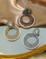 Fashion Silver Color Alloy Diamond Pearl Hollow Round Earrings