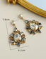 Fashion Color Alloy Diamond Earrings