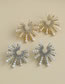 Fashion Gold Color Alloy Diamond Pearl Star Earrings