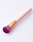 Fashion Single-white Coffee-four Colors-round Head Color Makeup Brush With Wooden Handle And Aluminum Tube Nylon Hair