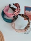 Fashion Leopard Pink Leopard Polka Dot Cross Contrast Color Wide-brim Hairband