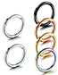Fashion Colorful Metal Geometric Irregular Piercing Nose Ring