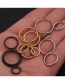 Fashion Gold Color Coloren Stainless Steel Open Ring Round Nose Ring (1 Price)
