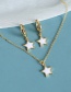 Fashion Gold Color Copper Five-pointed Star Necklace