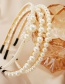 Fashion Size Pearl Gold Pearl Beaded Geometric Alloy Headband