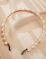 Fashion Size Pearl Gold Pearl Beaded Geometric Alloy Headband