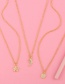 Fashion Five-pointed Star Diamond Five-pointed Star Seahorse Round Alloy Necklace