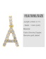 Fashion A (without Chain) Letters Diamonds And Gold-plated Pendant Accessory Necklace