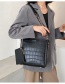 Fashion Black Stone Pattern Chain Solid Color One-shoulder Mother And Daughter Bag