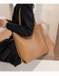 Fashion Black Large Capacity Solid Color Picture Mother Shoulder Bag
