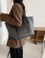 Fashion Brown Soft Leather Printed Large-capacity Picture And Mother Shoulder Bag