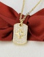 Fashion Gold Coloren Turnbuckle Geometric Six-pointed Star Pendant Necklace