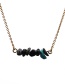 Fashion Grey Stone Stone Hanging Type Gold-plated Necklace