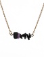 Fashion Purple Stone Stone Hanging Type Gold-plated Necklace