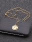 Fashion Twelve Constellations Gold Coloren Stainless Steel Chain Constellation Hollow Round Necklace